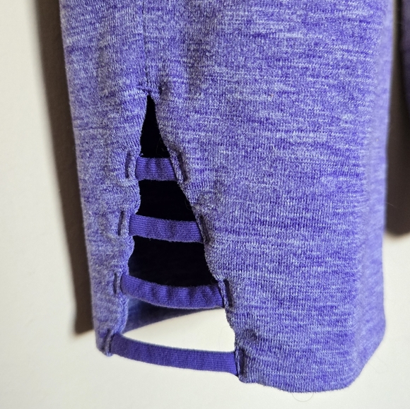 Prana Tori Capri Purple Athletic Leggings Size Medium - Picture 3 of 11